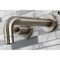 Kingston Brass KS8128KL Two-Handle Wall Mount Bathroom Faucet, Brushed Nickel KS8128KL - alternate 2